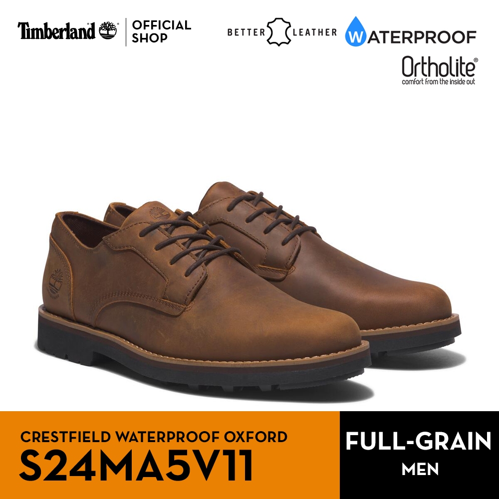 Timberland Men's CRESTFIELD Waterproof Oxford รองเท้าผู้ชาย (S24MA5V11)