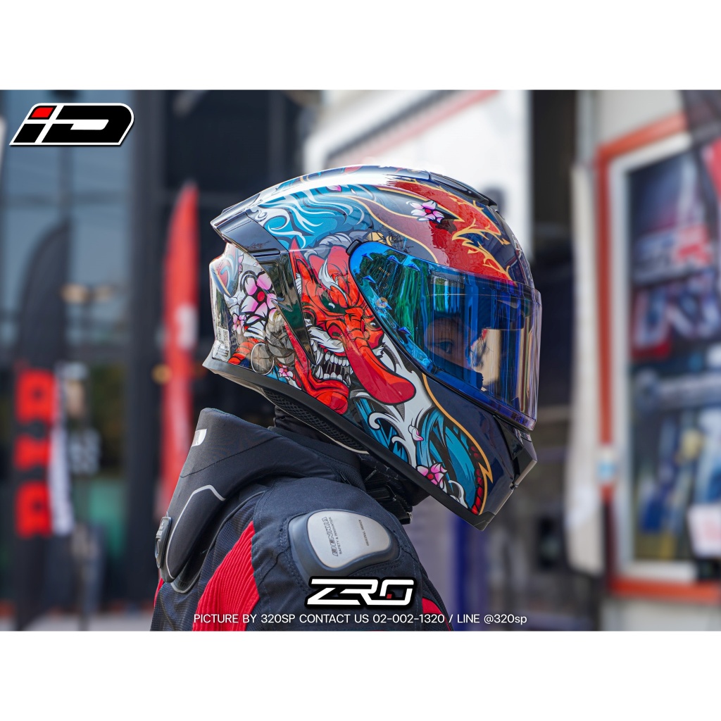 หมวกกันน็อค ID ZRO | 6 ลายใหม่ล่าสุด มีแว่นด้านใน ECE22.06 ส่งไว!!