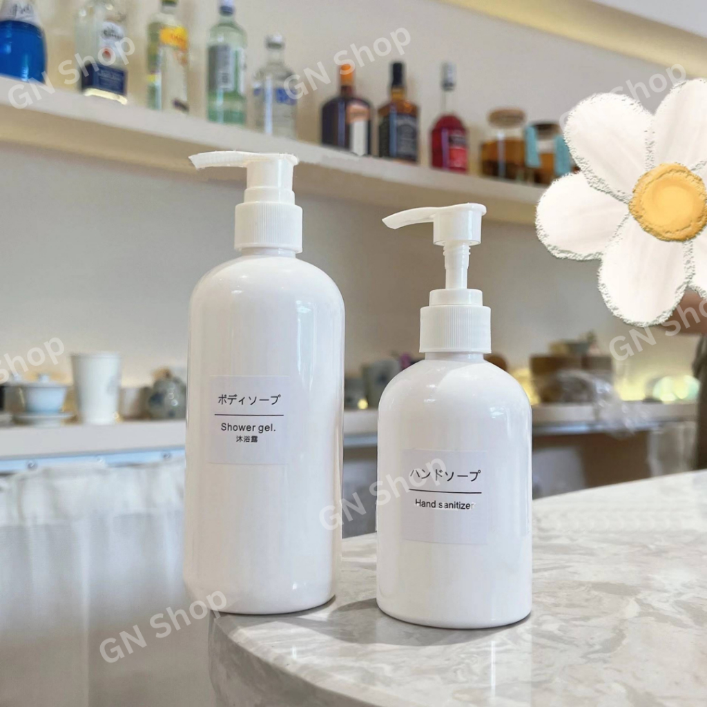 ขวดปั๊มใส PEGT ดีไซน์กลมเรียบหรู ขนาด 250ml, 350ml, 500ml