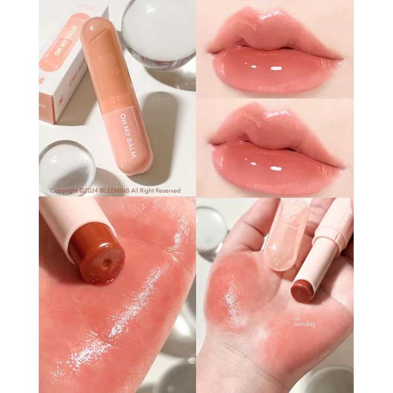OH MY BALM juicy & glowy #02 TUESDAY (สีส้มพีช)
