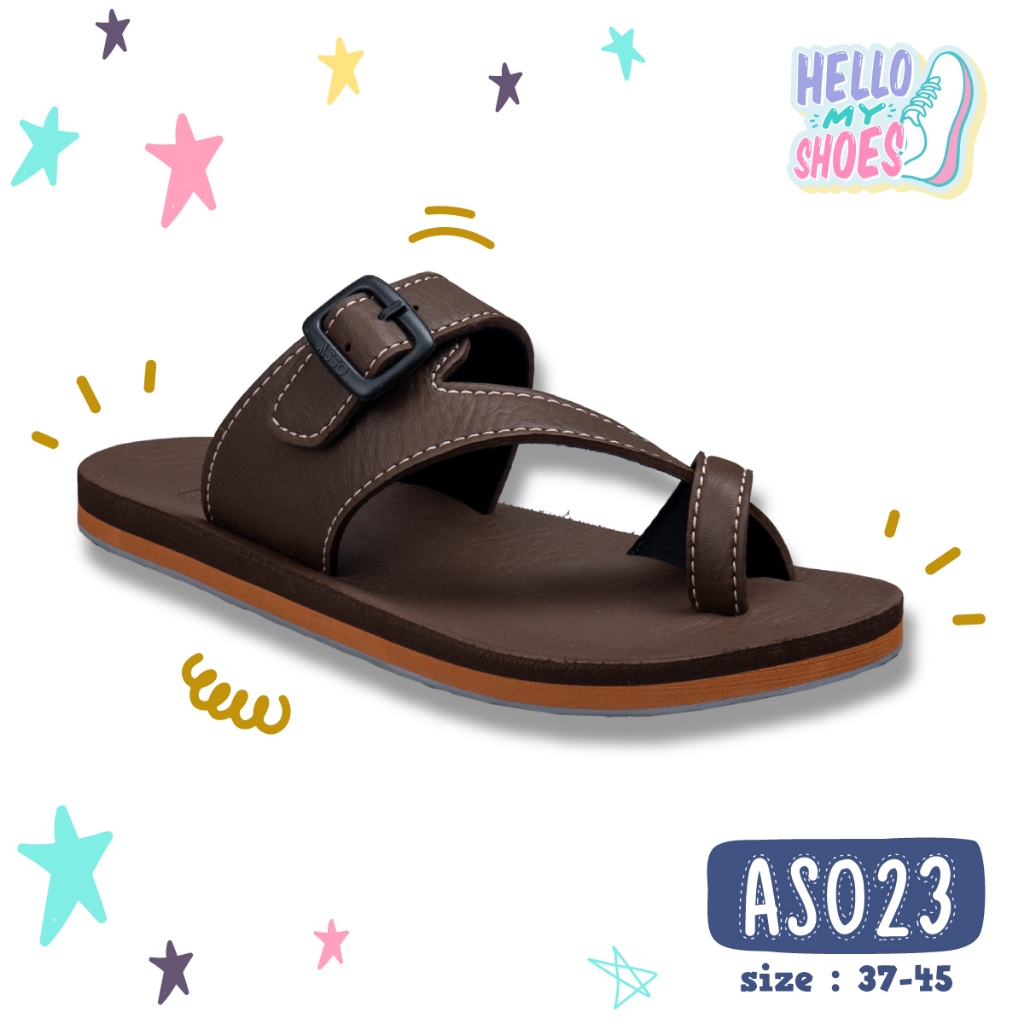 รองเท้าแตะลำลองแบบหูหนีบ พื้นยางพารากันลื่น รุ่น AS023  สินค้าตรงปก จัดส่งไว แท้100%