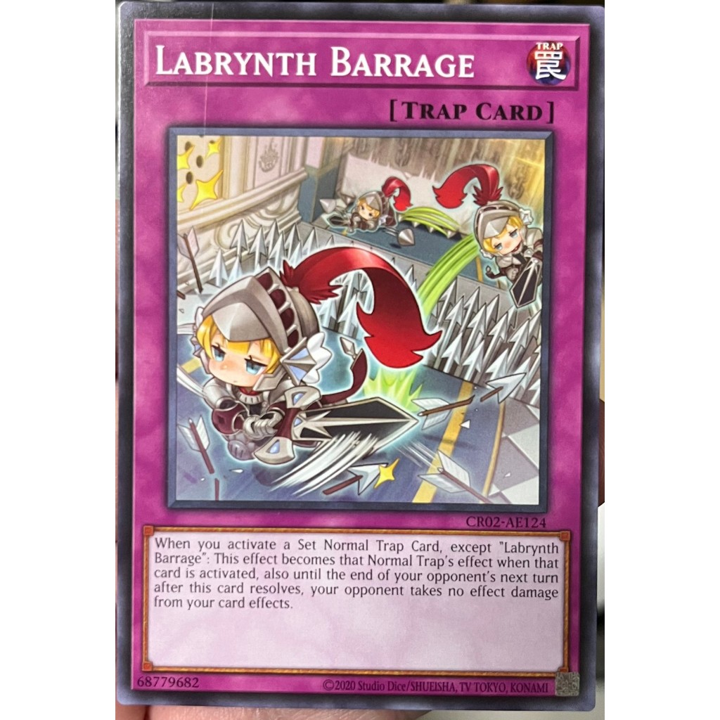 Yugioh Asia-Eng [CR02-AE124] Labrynth Barrage (Common) การ์ดยูกิแท้ถูกลิขสิทธิ์