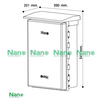 ตู้กันฝน ตู้พลาสติก ตู้ PVC NANO 104w ขาว 104G เทา 104CW ฝาใส (1 ชิ้น/กล่อง) NANO-104 เบอร์ 4