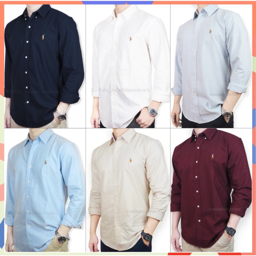 (เสื้อเชิ้ตแขนยาว) Ralph Lauren Oxford Shirt Pony & Bear (Mensize)