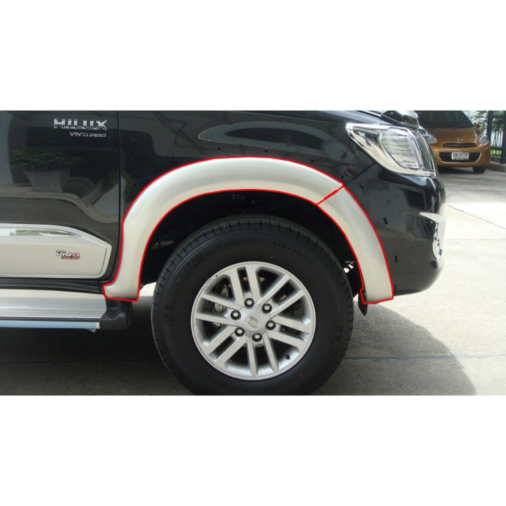 คิ้วล้อ ขนาด 4 นิ้ว สำหรับ TOYOTA : Vigo Champ รุ่น Cab หรือ 4 ประตู