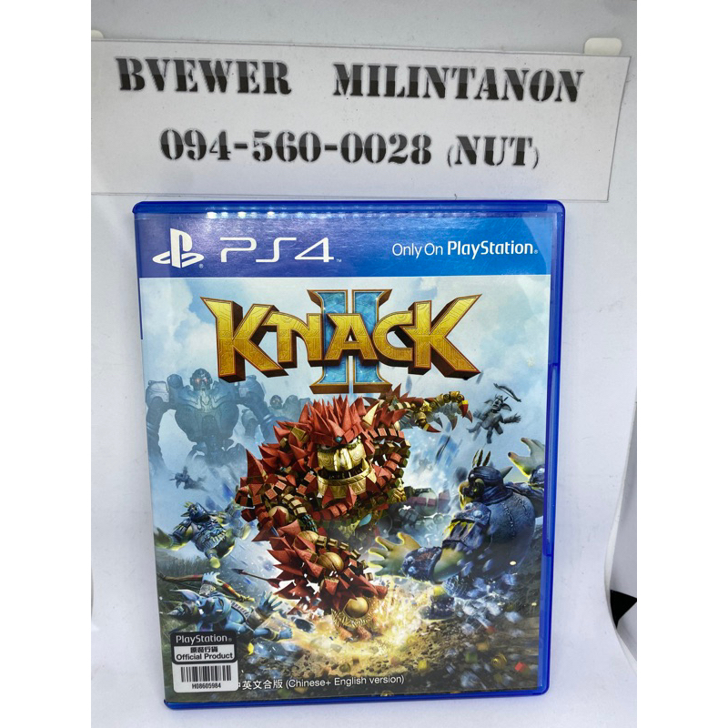 แผ่น PS4 เกม KNACK เล่นได้ 1-2 คน