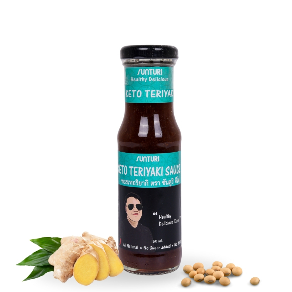 SUNTURI Keto Teriyaki Sauce 150ml ซอสเทอริยากิคีโต ตราซันตูริ