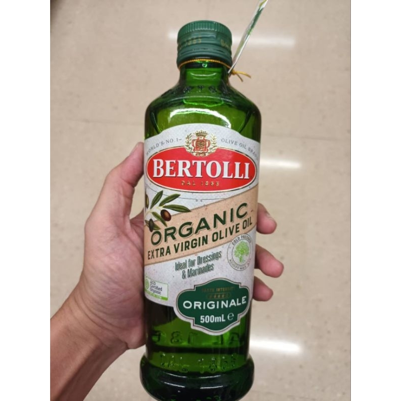 Bertolli Extra Virgin Organic Olive Oil  น้ำมันมะกอกธรรมชาติ 500ml