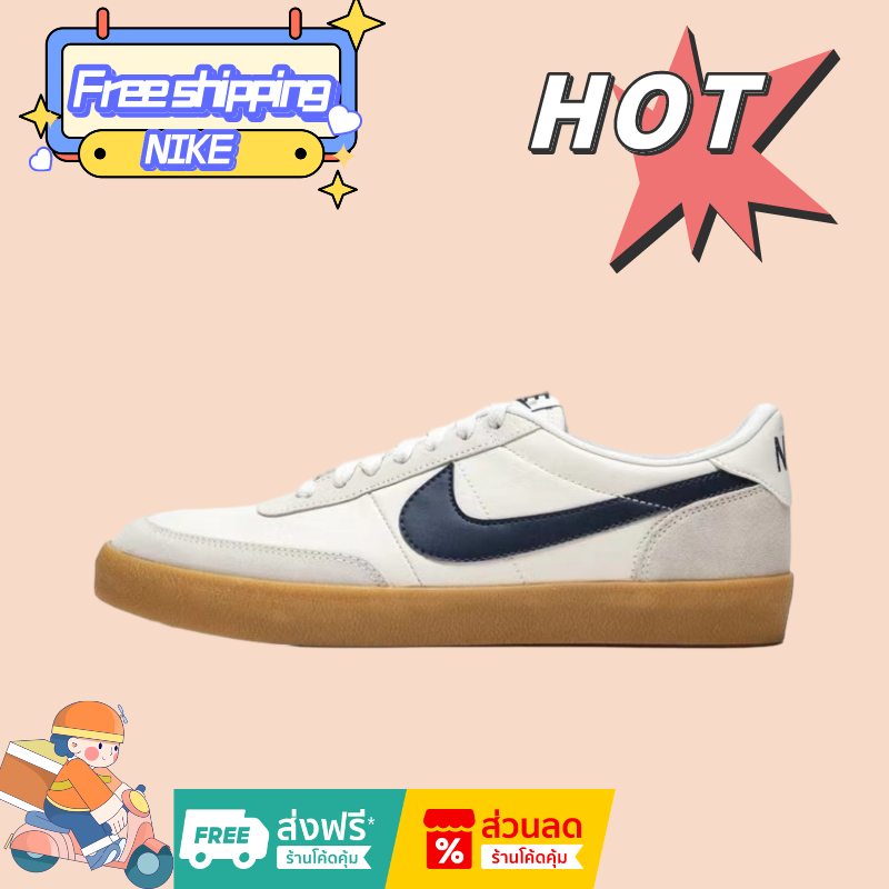 J.Crew × Nike Killshot 2 "Midnight Navy" 4Z17 รองเท้าผ้าใบหุ้มส้นกันลื่น unisex สีน้ำเงินกรมท่า
