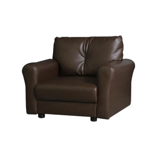 DECOS โซฟาหนัง 1 ที่นั่ง รุ่น RELAX สีน้ำตาล |AB|