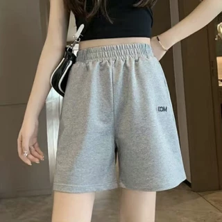 กางเกงขาสั้นลำลองผู้หญิง เอวยางยืด ผ้าบาง ผ้านิ่ม สวมใส่สบาย