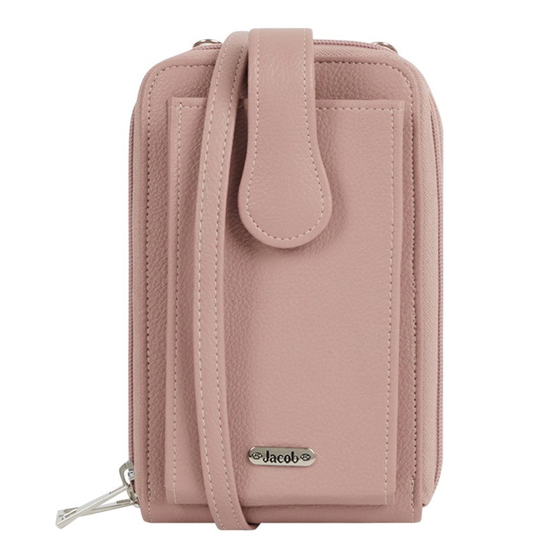Jacob International กระเป๋าสตางค์ผู้หญิง ใส่มือถือได้ V32172 (ชมพู,น้ำตาล,ดำ)