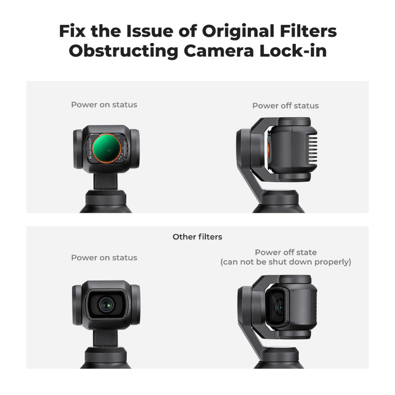 K&F DJI OSMO Pocket 3 Filters 2in1 Black Diffusion1/4+ND2-32 (KF01.2616)