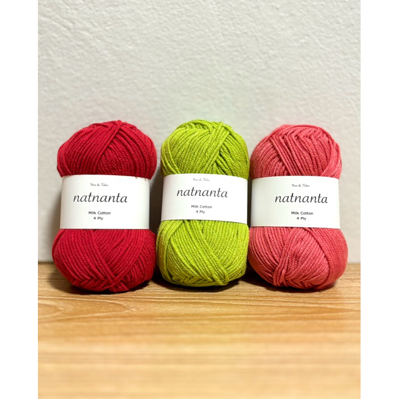 สีน่ารักมากๆค่าาา natnanta ไหมพรมนุ่มนิ่มสไตล์เกาหลี 50 g.