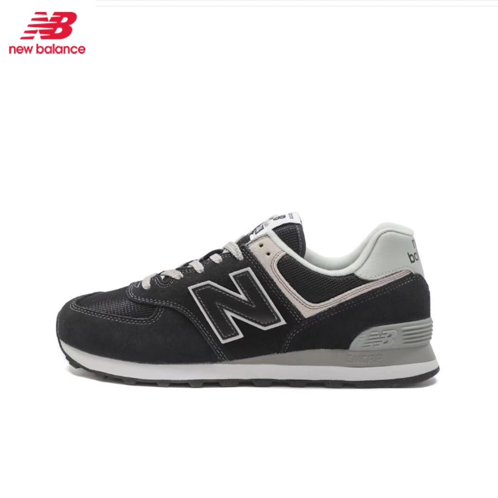 New Balance รองเท้าผ้าใบ รองเท้าแฟชั่น New Balance NB 574 ของแท้100% 【สีดำ】