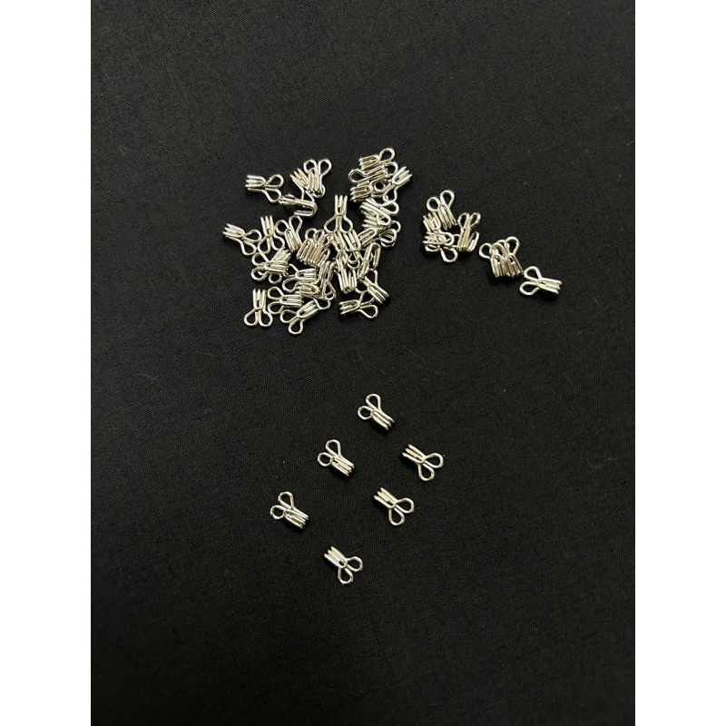 ตะขอหนอน ตะขอเดี่ยว ขนาด 8mm 10mm สีเงิน เงินรมดำ อย่างดีไม่สนิม