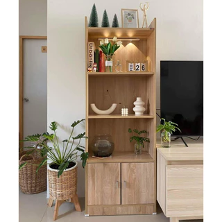 [HOT DEAL] ชั้นวางของ ชั้นวางหนังสือ ขนาด 60x30x168cm. (ลูกค้าประกอบเอง)