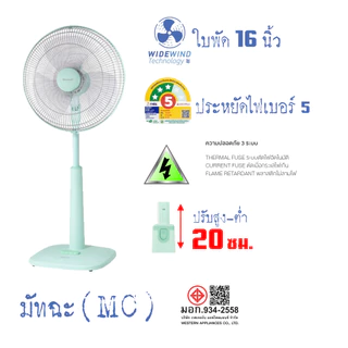 SHARP พัดลมปรับระดับ 16 นิ้ว รุ่น PJ-SL163, PJ-SL164 ,PJ-SL165