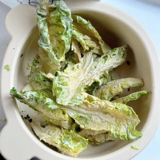 [ กดติดตามรับส่วนลดเพิ่ม ] สลัดผักคอสอบกรอบ รสซีซาร์ (Crispy Cos Caesar Salad) ไม่ทอด ไม่ใส่ผงชูรส