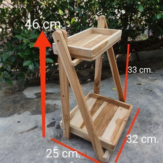 (ส่งเร็วมากๆ)​ ชั้นวางของ3ชั้น วางต้นไม้ วางขนม (พับเก็บได้)​