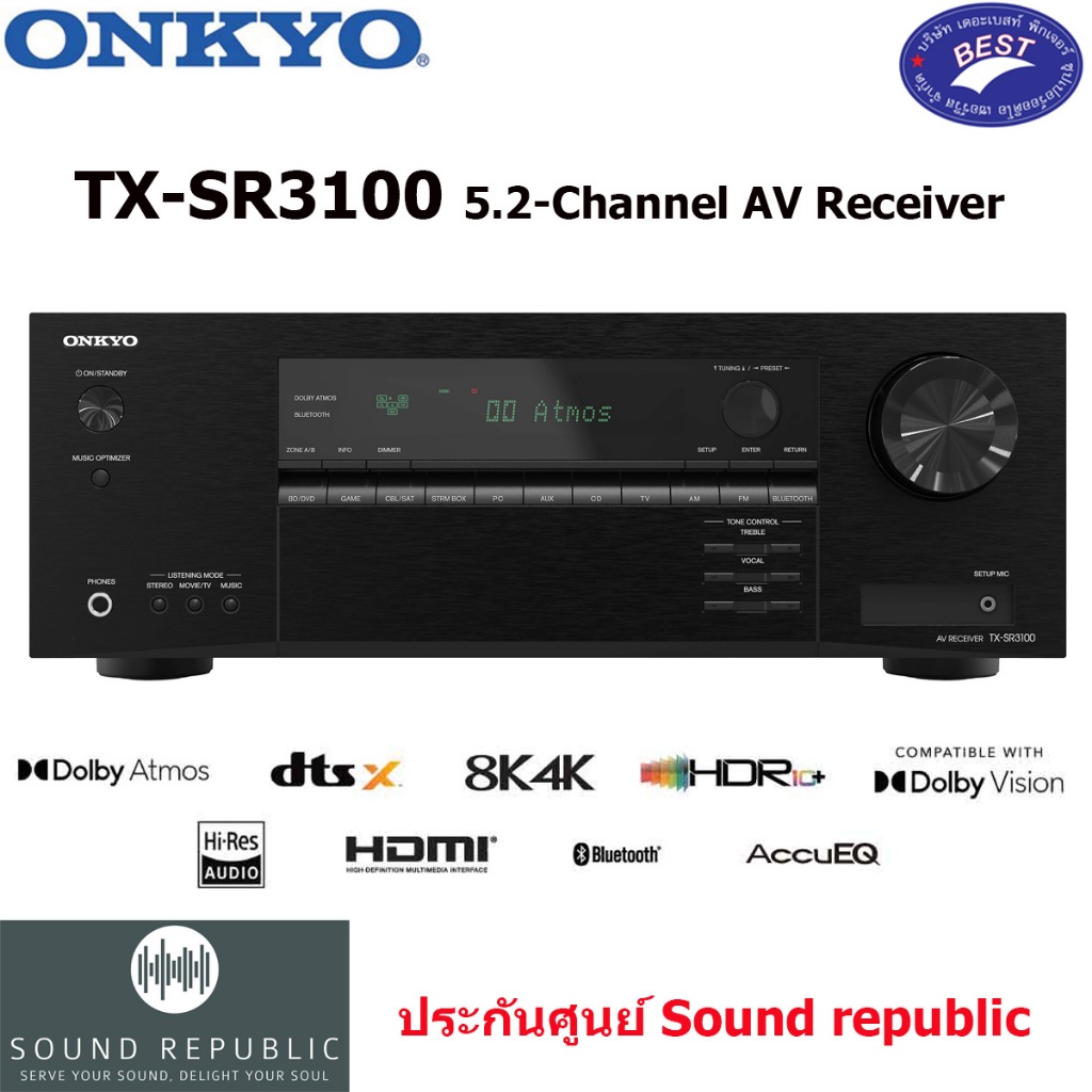 Onkyo TX-SR3100 5.2 Channel AV Receiver