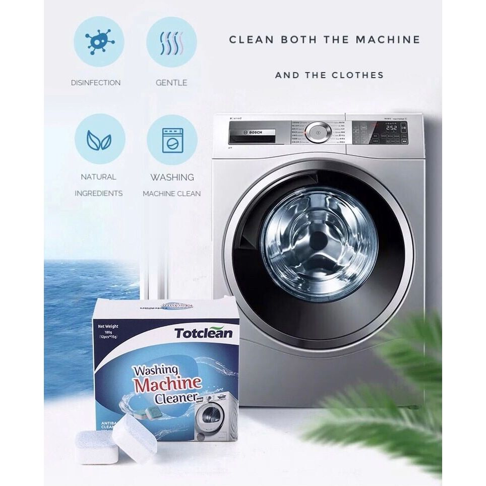 ก้อนล้างถังซัก Washing machine tub cleaner ขจัดคราบเชื้อโรคแบคทีเรียในเครื่องซักผ้า ช่วยซักผ้าหอม ลดกลิ่นอับในเครื่อง
