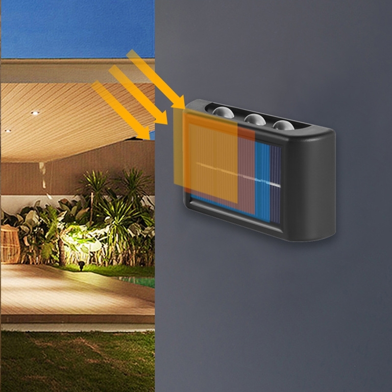 【พร้อมส่งจ้า】โคมไฟติดผนัง 16LED Solar Light ดวง พลังงานแสงอาทิตย์ กันน้ํา สวิตช์อัตโนมัติ สําหรับติดตกแต่งผนังบ้าน สวน - รูปที่ 4