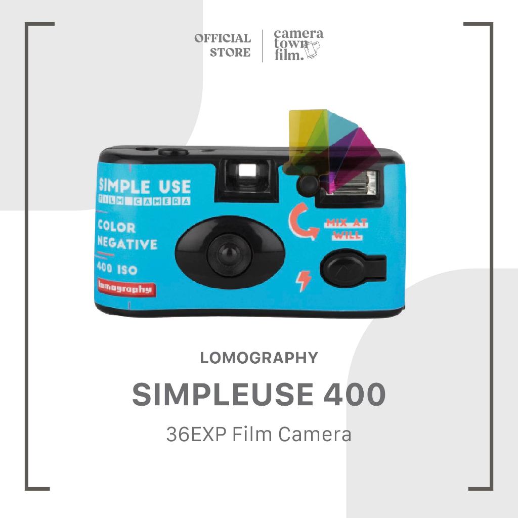 กล้องฟิล์มใช้แล้วทิ้ง LOMOGRAPHY SIMPLEUSE 400 36EXP FILM CAMERA