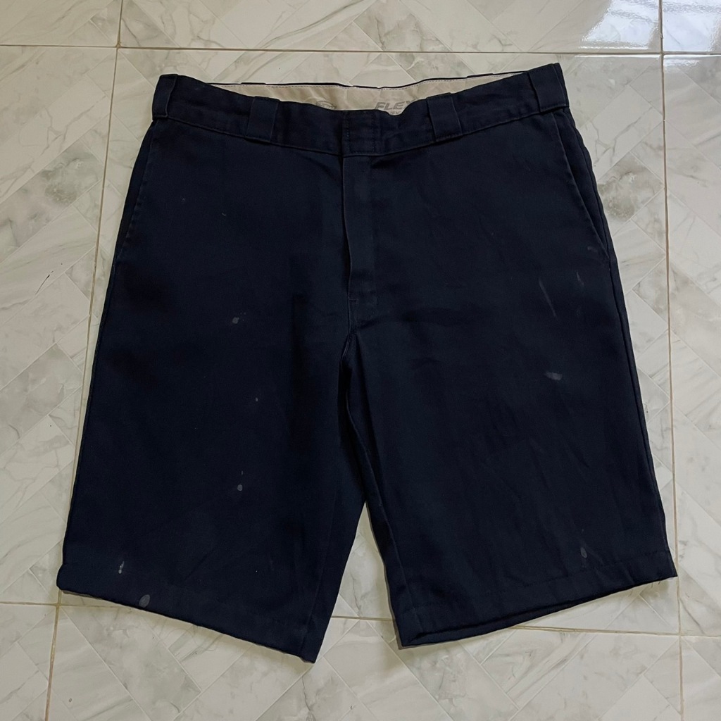 กางเกงขาสั้น Dickies Original Fit 874 Flex shorts สีกรมเข้ม ของแท้ เอว34-35