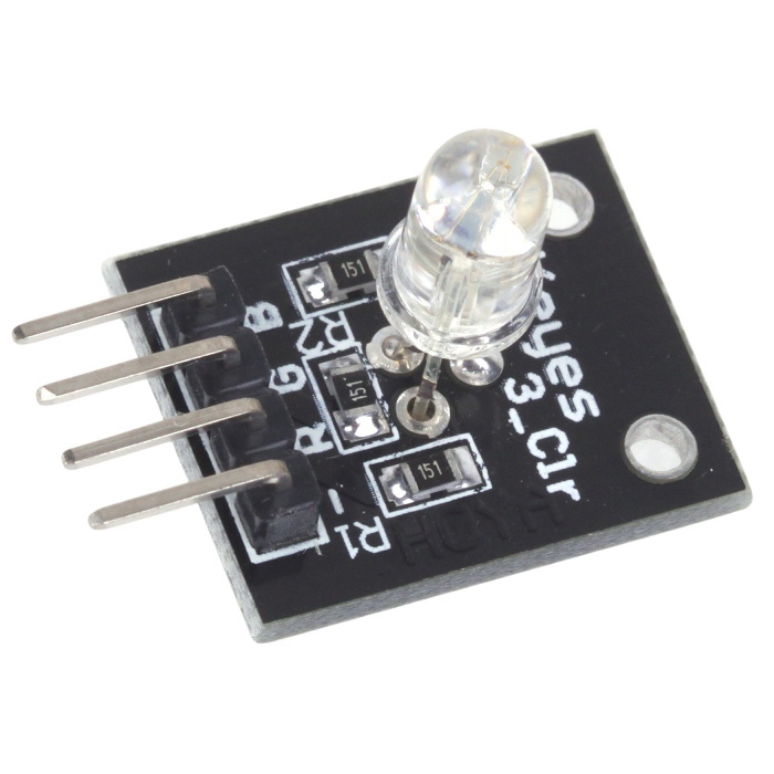 โมดูลหลอด LED แบบ RGB ขนาด 5mm 3-color LED module KY-016