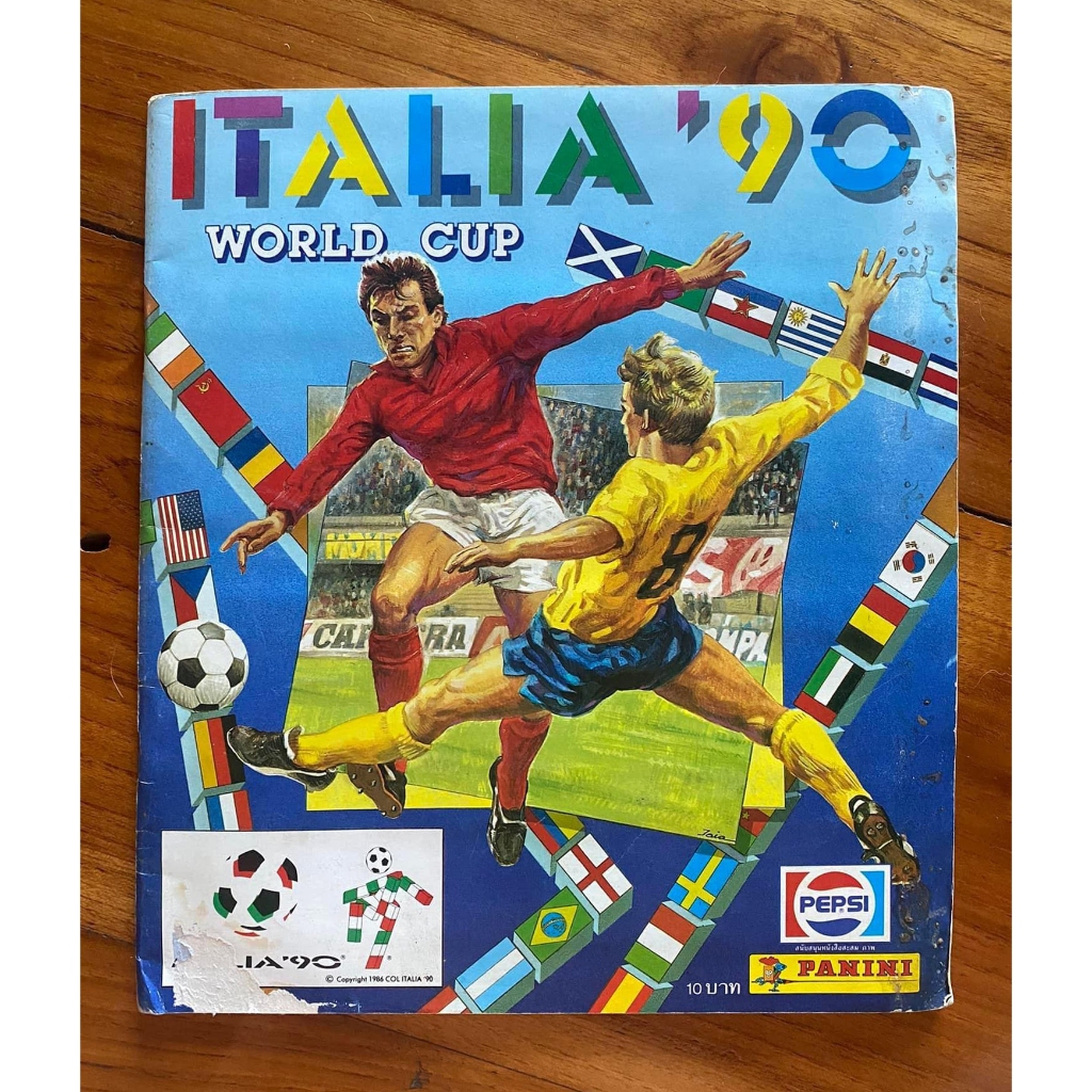 อัลบั้มสติ๊กเกอร์ฟุตบอลโลก Italy 1990 เต็มอัลบั้ม สติ๊กเกอร์ บอลโลก Panini full album italia 90 worl