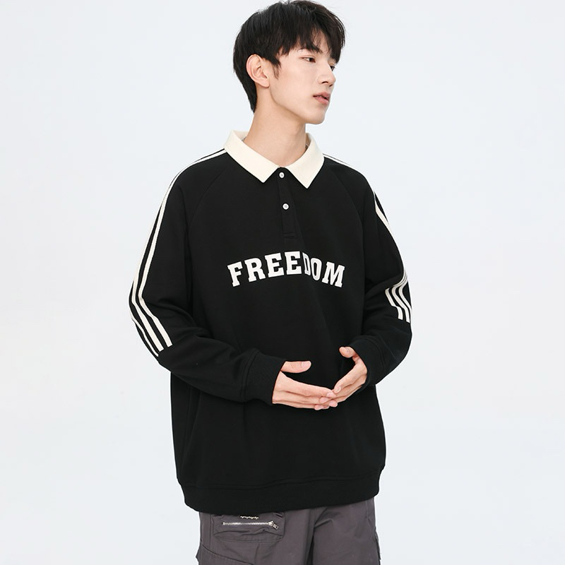 เสื้อโปโลแขนยาวผู้ชาย freedom