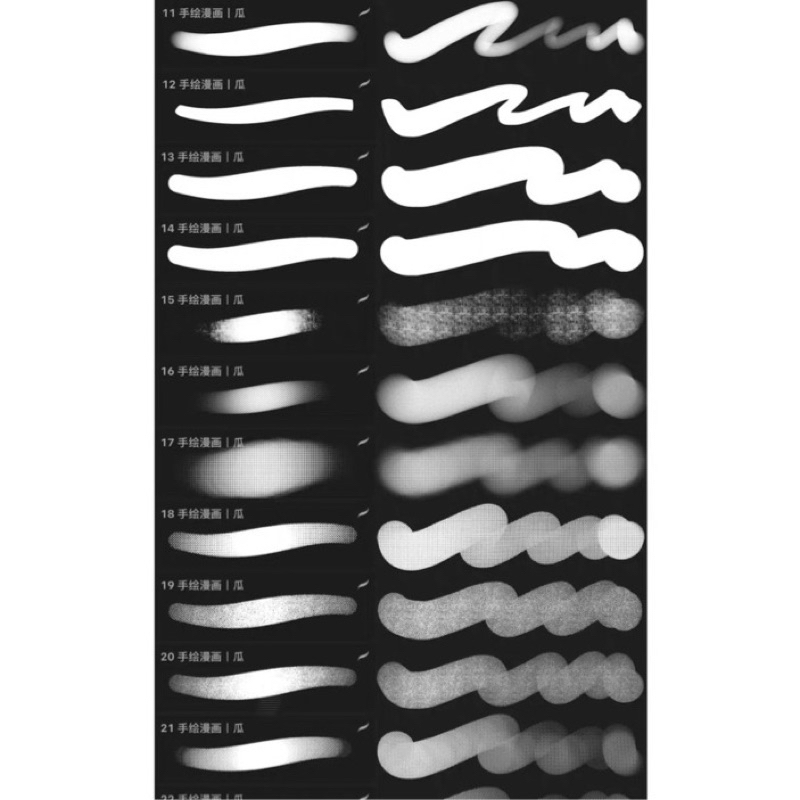 [procreate/ps] 37 Hand drawn comic brushes