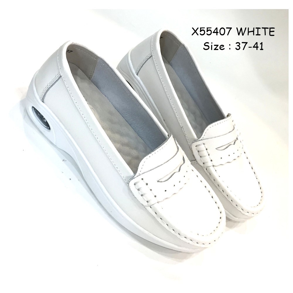 OXXO รองเท้าเพื่อสุขภาพ รองเท้าพยาบาล หนังแท้ เพิ่มความหนาของชั้น EAV สวมใส่สบายรูปทรงกว้าง X55407