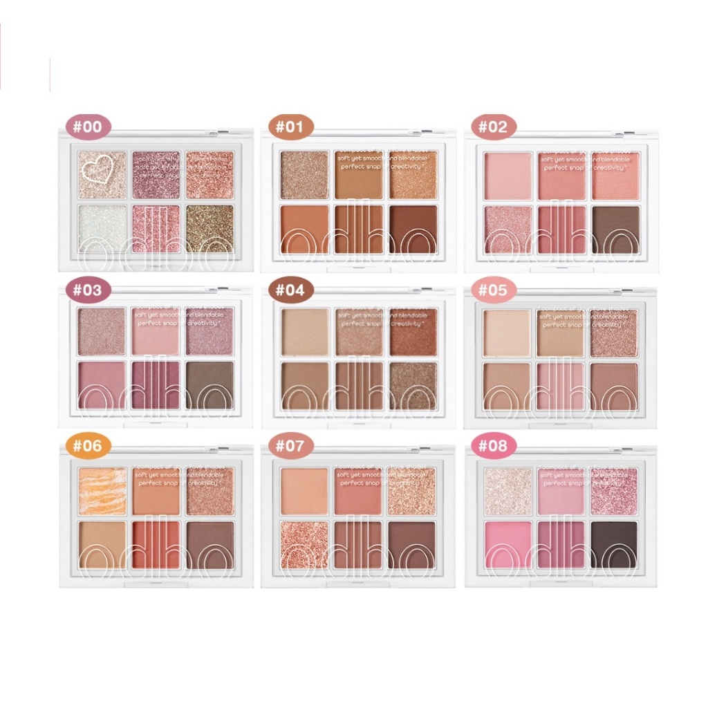ODBO SIGNATURE EYESHADOW PALETTE OD276 4.8g.โอดีบีโอ อายแชโดว์ ซิกเนเจอร์ พาเลท (1 ชิ้น)