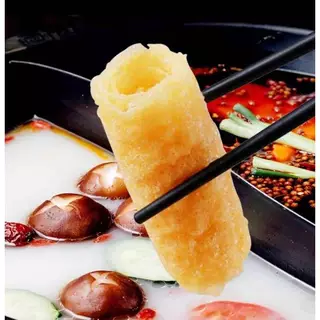 ฟองเต้าหู้ม้วนทอด อร่อย ทานคู่ชาบู สุกี้ หม้อไฟจีน สะดวกพร้อมต้ม ฟองเต้าหู้ม้วน 120g 响铃卷 พร้อมส่ง