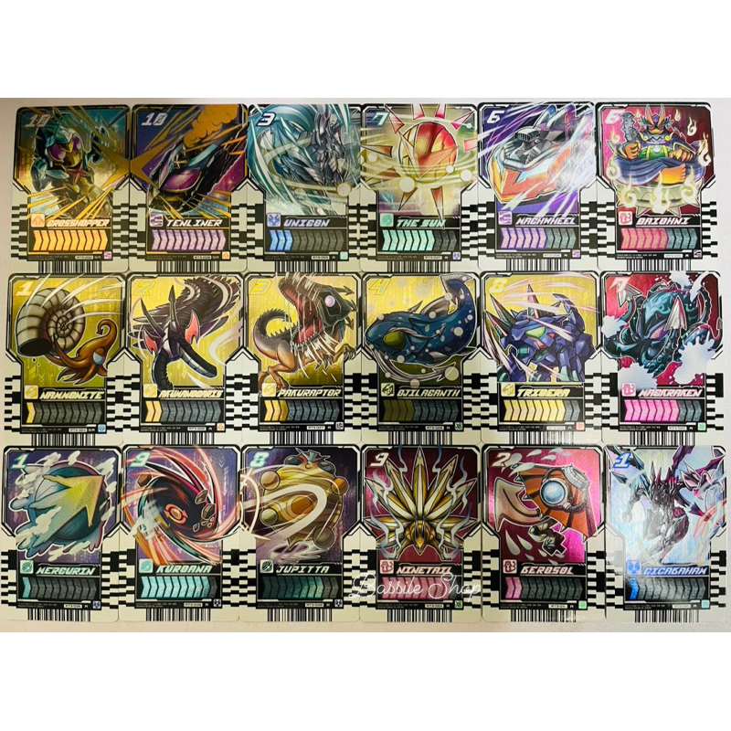 PHASE 03 - Ride Chemy Trading Card - การ์ด มาสไรเดอร์ ก็อตชาร์ด ( ระดับ SR ~ R ) Kamen Rider Gotchard