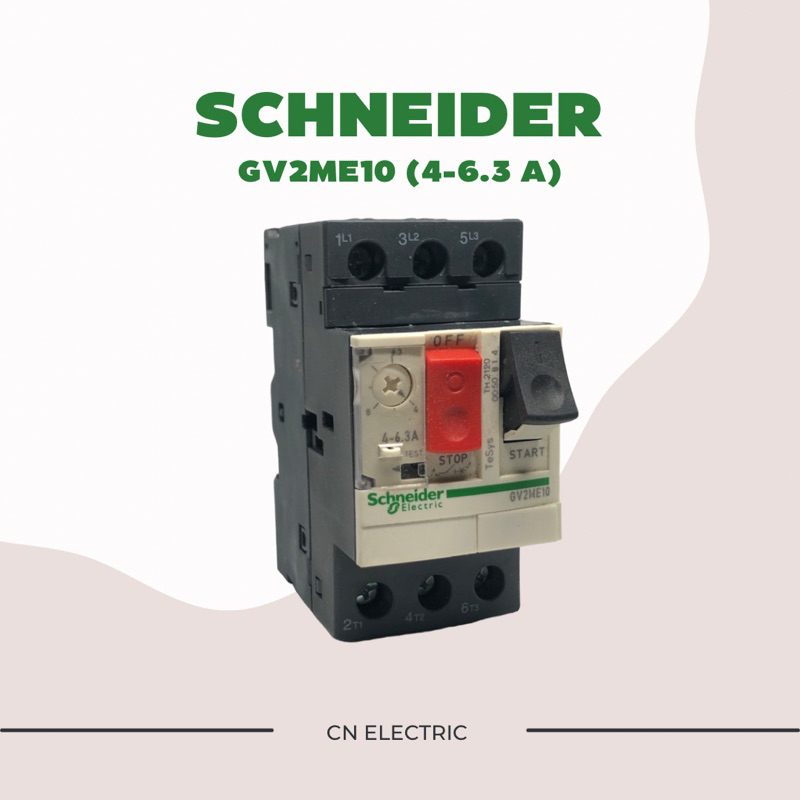 Schneider GV2ME - มอเตอร์เบรกเกอร์ - MOTOR CIRCUIT BREAKER TeSys GV2 3P GV2ME10 / GV2ME14(หน้าขาว รุ