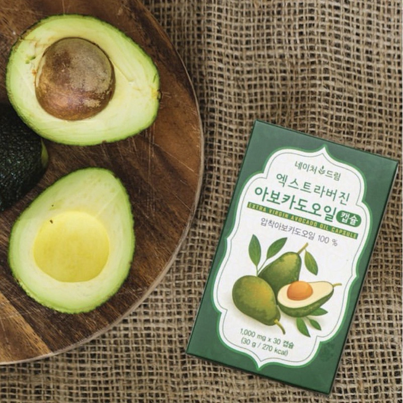 🥑 Nature Dream Extra Virgin Avocado Oil น้ำมันอโวคาโด สกัดเย็น[30 เม็ด]