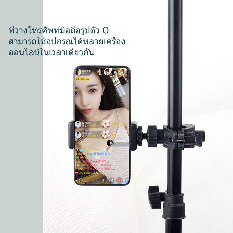 คลิปขยายพอร์ตสกรู 1/4 กล้องหลายตัวแบบสากลถ่ายทอดสดขาตั้งกล้องกล้องเซลฟี่สติ๊กอะแดปเตอร์คงที่