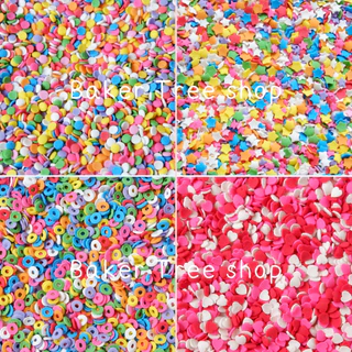 Baker Tree สปริงเคิลน้ำตาล สำหรับโรย หรือ ตกแต่งขนม 25/50/100 กรัม (Confetti Sprinkles for cake decoration)