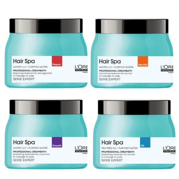 โฉมใหม่!! L'oreal Hair Spa ลอรีอัล โปรเฟสชั่นแนล แฮร์สปา ทรีทเม้นท์ มี 3 สูตร แบบกระปุก แชมพู loreal ครีมหมักผม