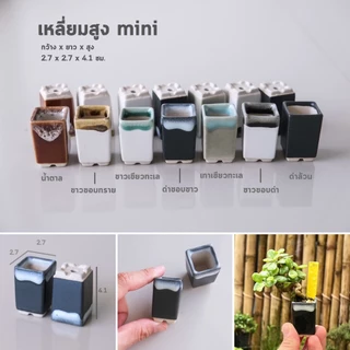 กระถางบอนไซ ญี่ปุ่น บอนไซจิ๋ว ต้นไม้จิ๋ว collection mini By miNATURE_c กระถางเซรามิค เกรดส่งออก