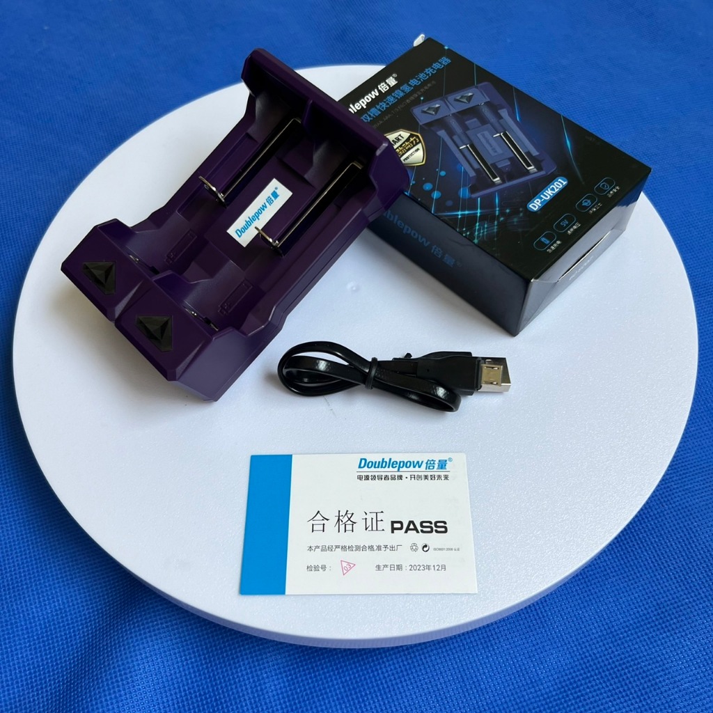 เครื่องชาร์จถ่านหมากฝรั่งพลังสูง ขนาด 2 ช่อง (DP-UK201) รองรับการชาร์จถ่าน AA,AAA และถ่านหมากฝรั่ง