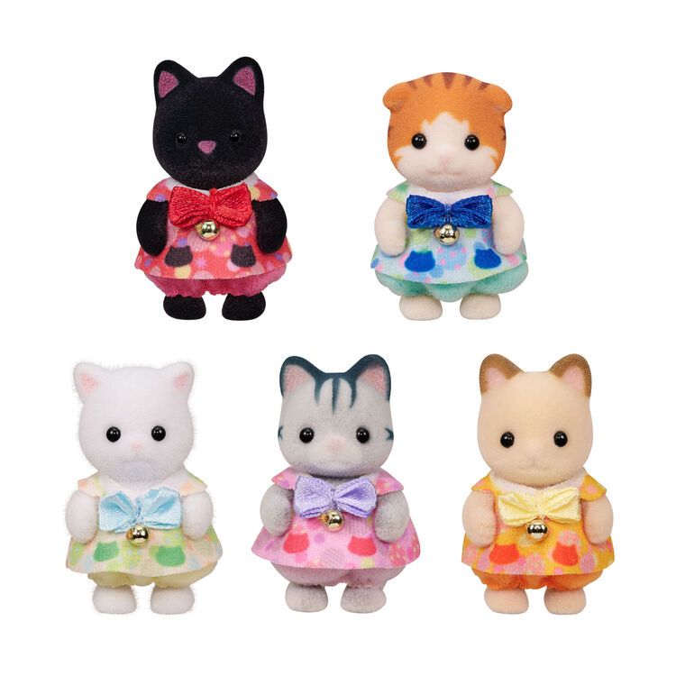 ❤️ พร้อมส่ง ❤️ Sylvanian Families Doll Collect! Cat Baby Set แมวเบบี้สตาร์ เมเปิ้ล เปอร์เซีย เบบี้เกรย์ ครีม
