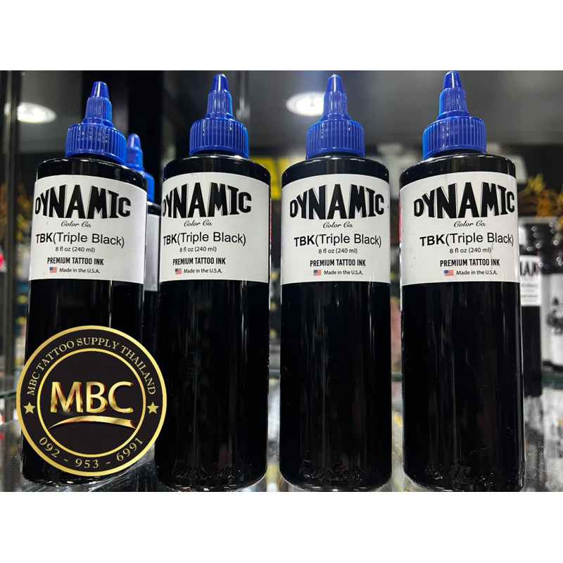 DYNAMIC TBK(Triple Black)ดำ3เท่า นำเข้าจาก สหรัฐอเมริกา Made in USA หมึกแท้100%