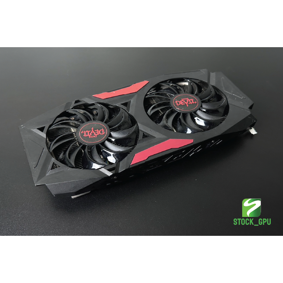 ชุดฮีตซิงค์การ์ดจอ POWERCOLOR RX470 RED DEVIL  (ของแท้ มือสอง)