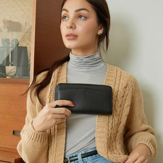 ซิปรอบใบยาว DOLLAR ซิปรูดลื่นเปิดได้กว้าง ช่องเยอะ ทรงคลาสสิคที่ต้องมี Zip-Around Long Wallet