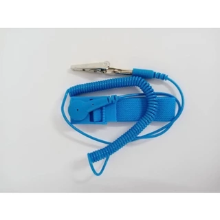 (พร้อมส่ง!) (Posh ESD) Wrist Strap Antistatic สายรัดข้อมือกันไฟฟ้าสถิตย์ สร้อยข้อมือกันไฟฟ้าสถิตย์ สีฟ้า ยาว1.8เมตร