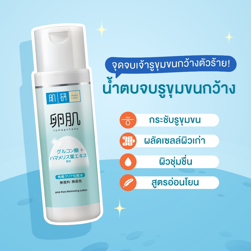 [ฉลากไทย] Hada Labo AHA Pore Minimizing Lotion 170ml